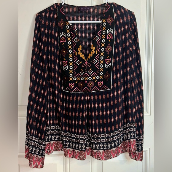 HALEBOB V Neck long sleeve blouse size Large - Picture 14 of 14